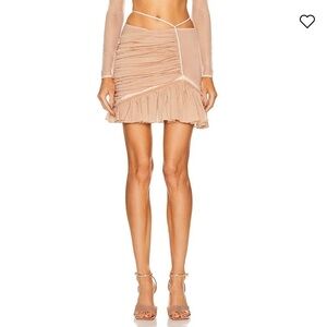 NWT NENSI DOJAKA Asymmetric Frill Mini Skirt